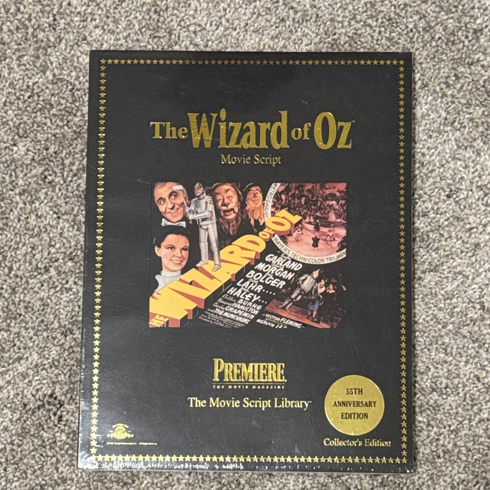 The Wizard of Oz Movie Script Collector's Edition Brand New Sealed